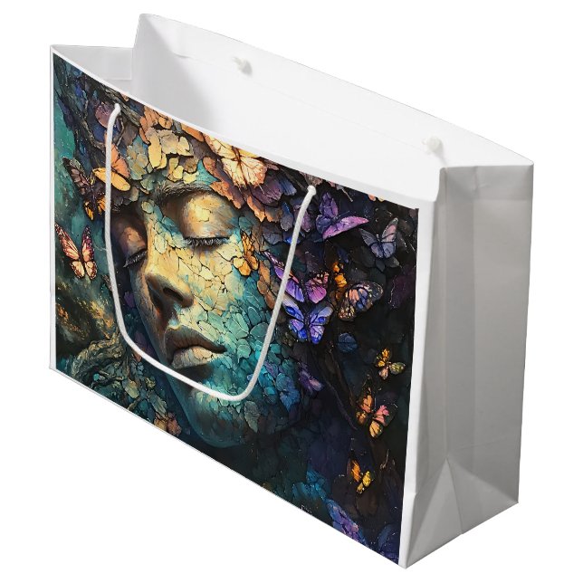 Enchanted Butterfly Forest Goddess (7) Large Gift Bag (Front Angled)