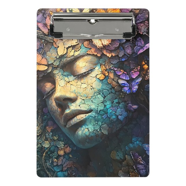Enchanted Butterfly Forest Goddess (7) Mini Clipboard (Front)