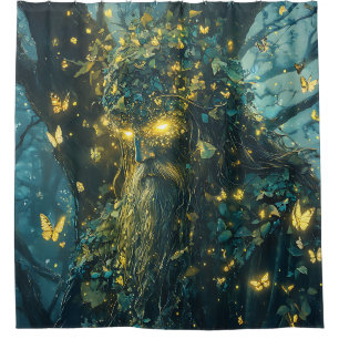 Enchanted Butterfly Forest Goddess (8) Shower Curtain