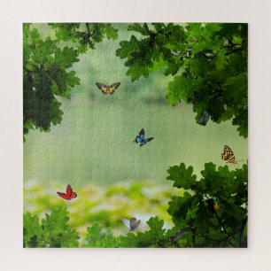 Enchanted Butterfly Forest Jigsaw Puzzle