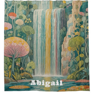 Enchanted Cascade of Dreams Shower Curtain