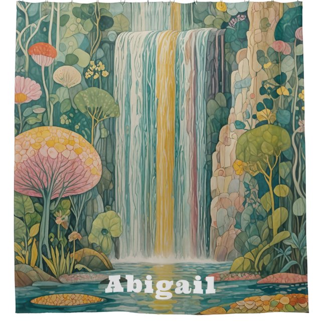 Enchanted Cascade of Dreams Shower Curtain (Front)