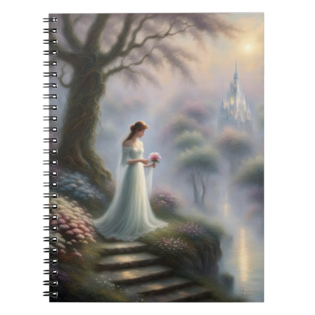 Enchanted Castle Garden With Princess Notebook (Front)