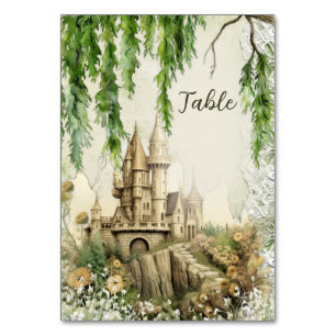 Enchanted Castle Table Number Card – Fairy Tale We