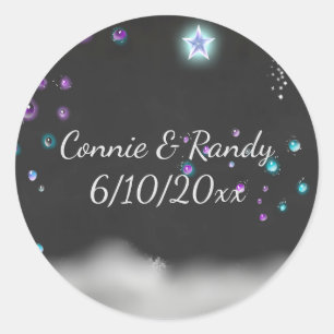 Enchanted Chalkboard Wedding Sticker