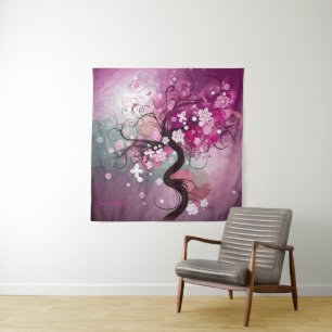 Enchanted Cherry Dance Tapestry