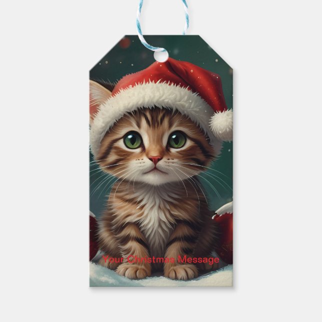 Enchanted Christmas Glow Gift Tags (Front)