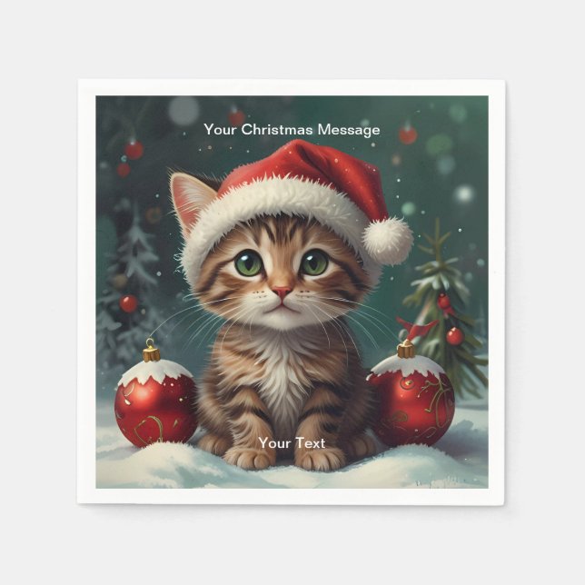 Enchanted Christmas Glow Napkin (Front)