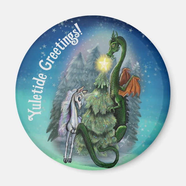 Enchanted Christmas Tree Magnet (Front)