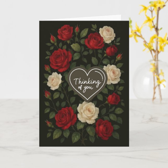  Enchanted Climbing Roses :Thinking of You, Card (Yellow Flower)