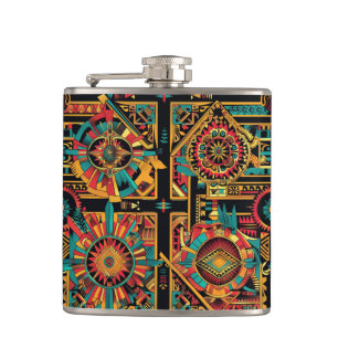 Enchanted Cobalt "Aztec Dream" Flask Wrap