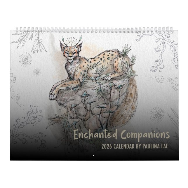 Enchanted Companions: 2026 Calendar by Paulina Fae (Cover)
