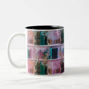 Enchanted Coral Library Two-Tone Mug - Surreal
