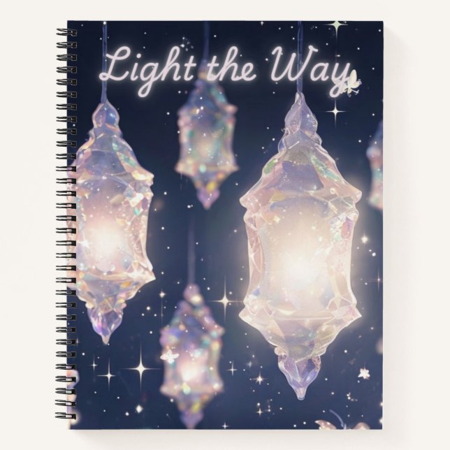 Enchanted Crystal Lanterns Notebook (Front)