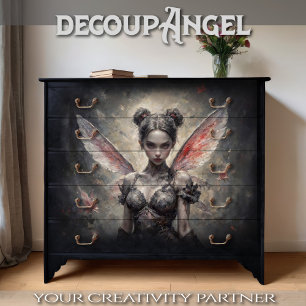 Enchanted Dark Fairy Decoupage Tissue Paper