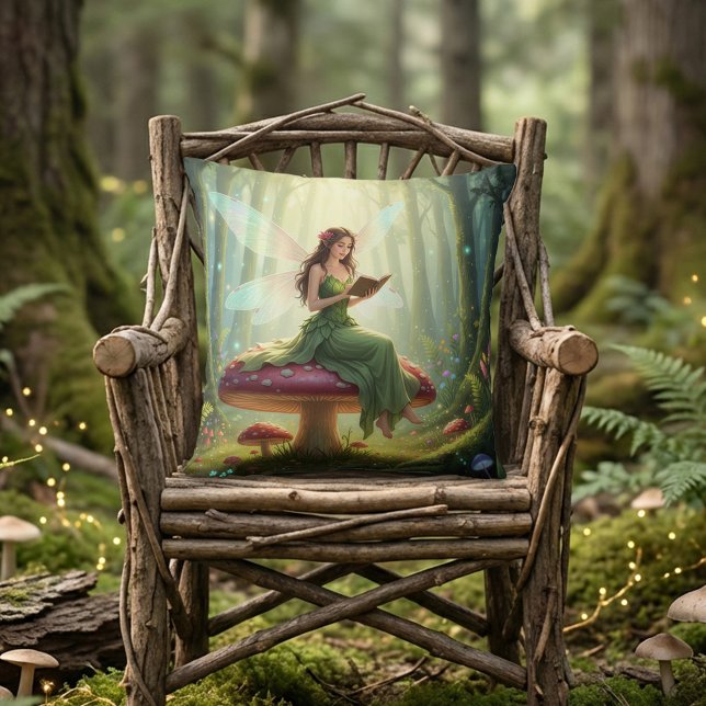 Enchanted Day Fairy Reading a Book Cushion (Creator Uploaded)