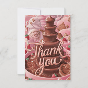 Enchanted Delicious Chocolate thank you Card