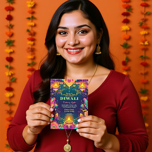Enchanted Diwali Glow Invitation