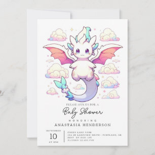 Enchanted Dragon Baby Shower Invitation