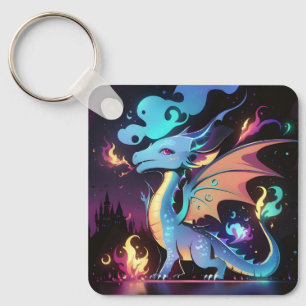 Enchanted Dragon Fire Key Ring