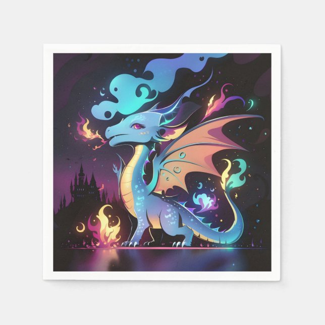Enchanted Dragon Fire  Napkin (Front)