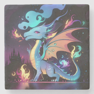 Enchanted Dragon Fire  Stone Coaster