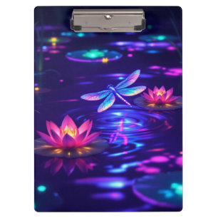 Enchanted Dragonfly Glow Clipboard   Bioluminescen