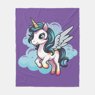 🌈 "Enchanted Dreams" Unicorn Fleece Blanket 🦄