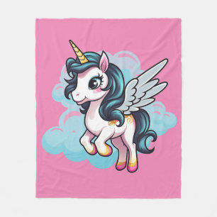 🌈 "Enchanted Dreams" Unicorn Fleece Blanket 🦄