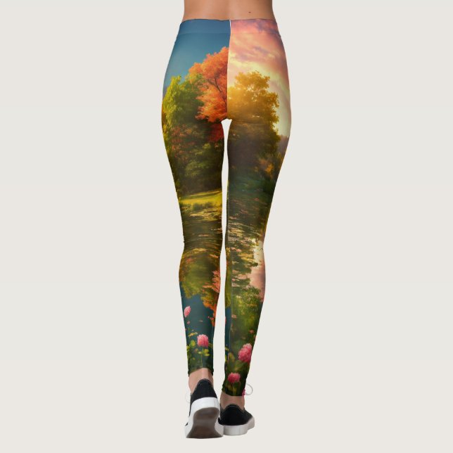"Enchanted Dreamscape Leggings" Leggings (Back)