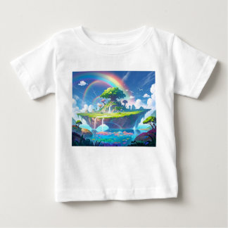Enchanted Dreamscape: Whimsical Floating Islands A Baby T-Shirt