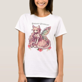 Enchanted Dreamy Stardust-A Cat Fairycore Fantasy T-Shirt