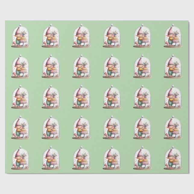 Enchanted Elf | North Pole Christmas  Wrapping Paper (Flat)