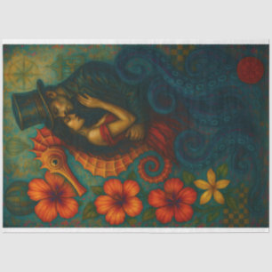 Enchanted Embrace – Fantasy Steampunk Decoupage  Tissue Paper