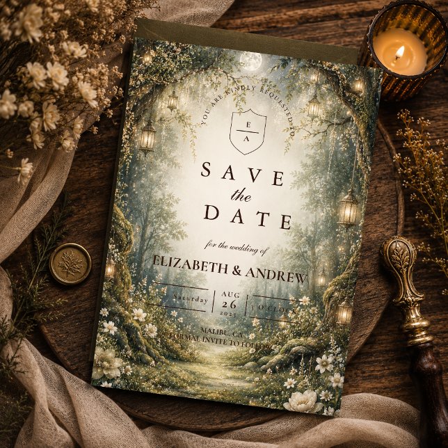 Enchanted Enchanted Woodland Wedding Save The Date (Creator Uploaded)