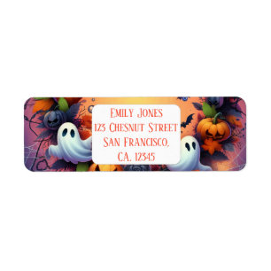  Enchanted Eve - Festive Halloween  Return Address Label