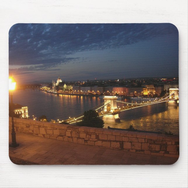 Enchanted evening in Budapest Mouse Pad (Front)