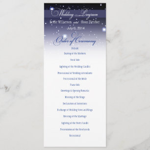 Enchanted Evening Nighttime Wedding Program