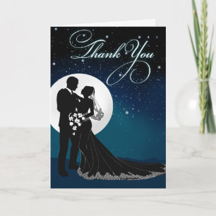 Enchanted Evening Nighttime Wedding Thank You Card
