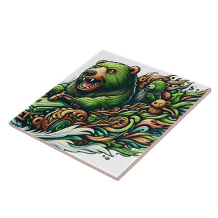 Enchanted Evening of Ale A Leprechauns Toast  Ceramic Tile