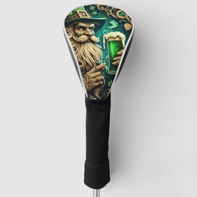 Enchanted Evening of Ale A Leprechauns Toast  Golf Head Cover (Front)