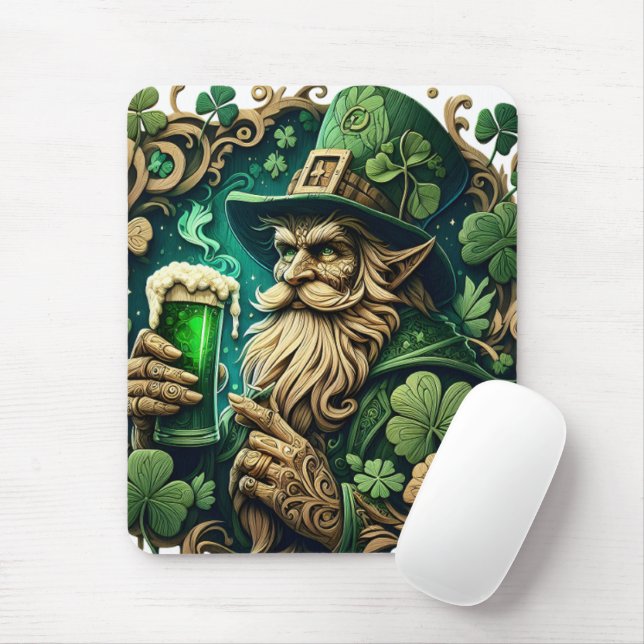 Enchanted Evening of Ale A Leprechauns Toast  Mouse Pad (With Mouse)