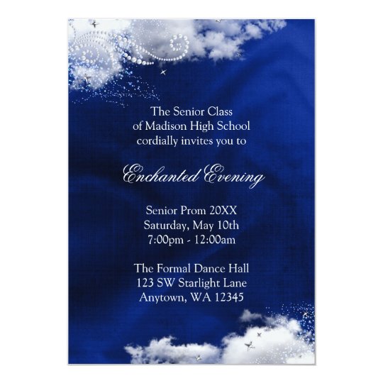 Enchanted Evening Prom Formal Invitations
