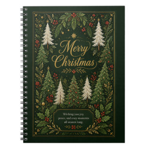 Enchanted Evergreen Greetings Notebook