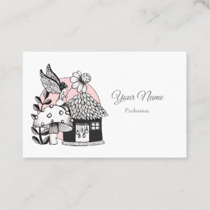 Enchanted Fairy And Fairy House Business Card