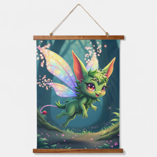 Enchanted Fairy Critter – Magical Forest Sprite  Hanging Tapestry