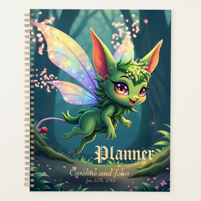 Enchanted Fairy Critter – Magical Forest Sprite  Planner (Front)