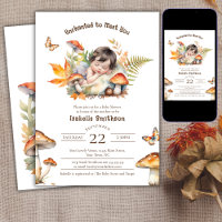 Enchanted Fairy Fall Autumn Woodland Baby Shower 