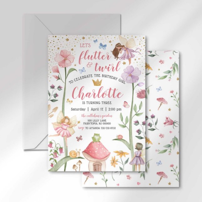 Enchanted Fairy Garden Birthday Invitation (Creator Uploaded)