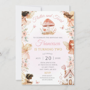 Enchanted Fairy Garden Birthday Party Invite Magic